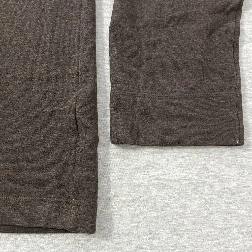 Banana Republic Sweater‎ Mens XL Brown Quarter Zip Pullover Cotton Knit Y2K 2008